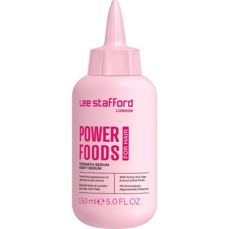 Lee Stafford Powerfoods Strength Serum regenerační a posilující kúra na vlasy 150 ml