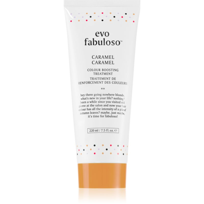EVO Fabuloso Colour Boosting Treatment kondicionér pro zvýraznění barvy vlasů odstín Caramel 220 ml