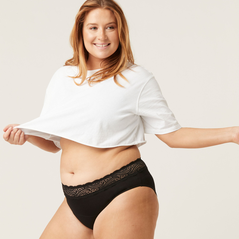 Menstruační kalhotky Modibodi Sensual Hi-Waist Bikini Light-Moderate (MODI4035) M