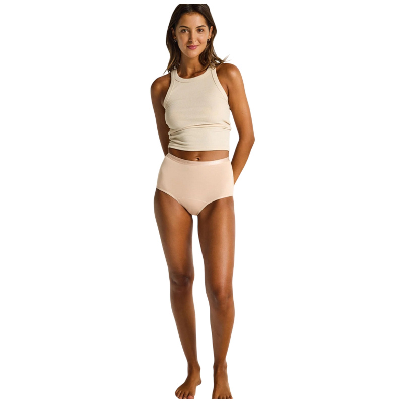 Menstruační kalhotky Modibodi Classic Full Brief Light-Moderate Beige (CLFBLMBEIW) 3XL