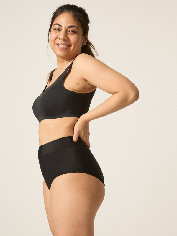 Menstruační plavky Modibodi Hi-Waist Bikini Brief spodní díl (SWSCHIBLAW) 3XL