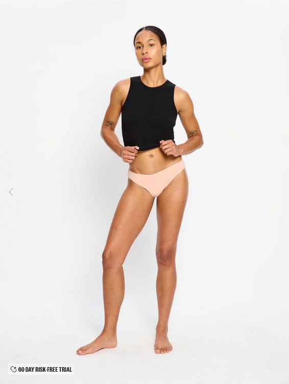 Menstruační kalhotky Modibodi Basic Brazilian Moderate Dust (MKMBBMD) XL