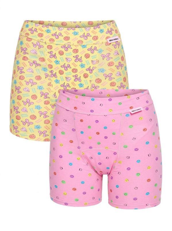 2PACK dívčí menstruační kalhotky Modibodi Teen Sleep Short Super Carnival Spirit (DMKMTSSSCS) 16-18 let