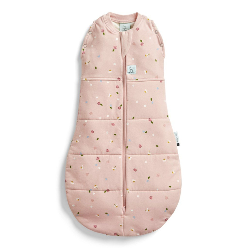 ergopouch Zavinovačka a pytel na spaní 2v1 Cocoon Daisies 0-3 m, 3-6 kg, 2,5 tog