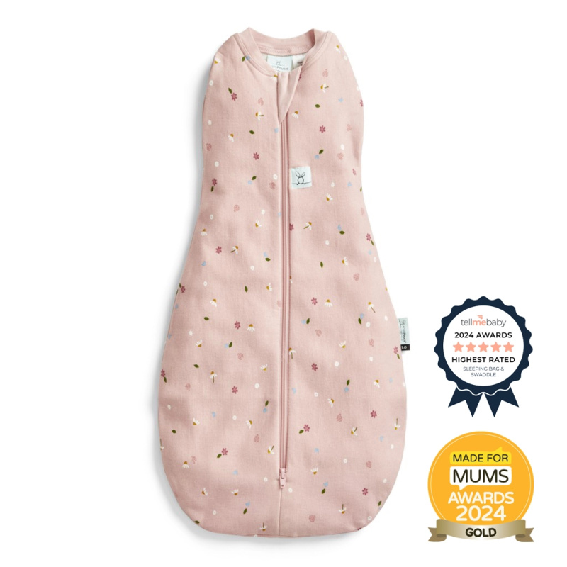 Ergopouch zavinovačka a spací pytel 2v1 Cocoon daisies 0,2 tog (3–6 měsíců, 6–8 kg)