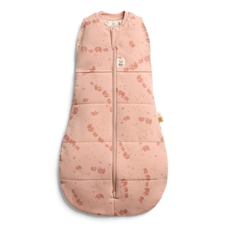 ErgoPouch zavinovačka a spací vak 2v1 Cocoon Elephant Parade 6–12 měsíců, 8–10 kg, 2,5 TOG