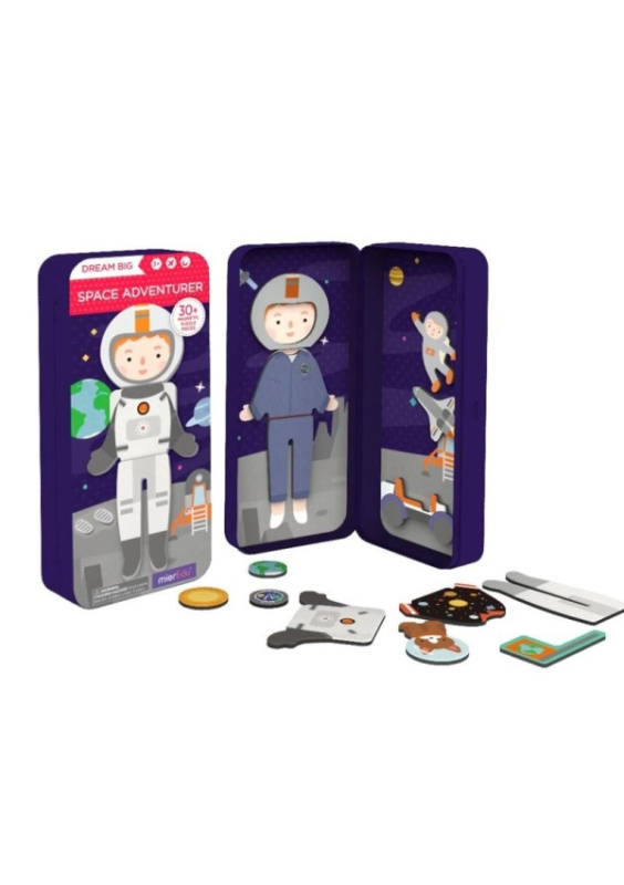 MierEdu Cestovní magnetické puzzle - astronaut JRK Kladno