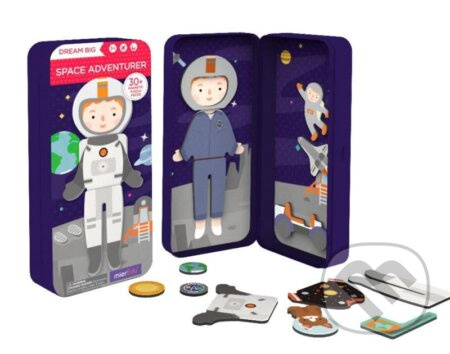 MierEdu Cestovní magnetické puzzle - astronaut JRK Kladno