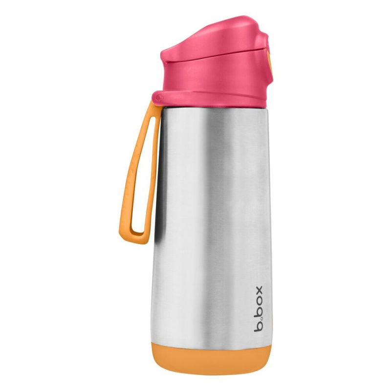 b.box Termoska na pití sport 500 ml - růžová/oranžová