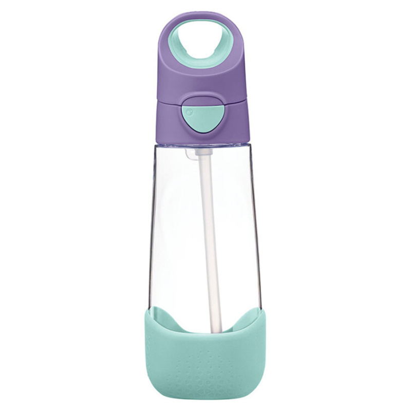 B.Box Bottle with Straw láhev s brčkem Lilac Pop 600 ml