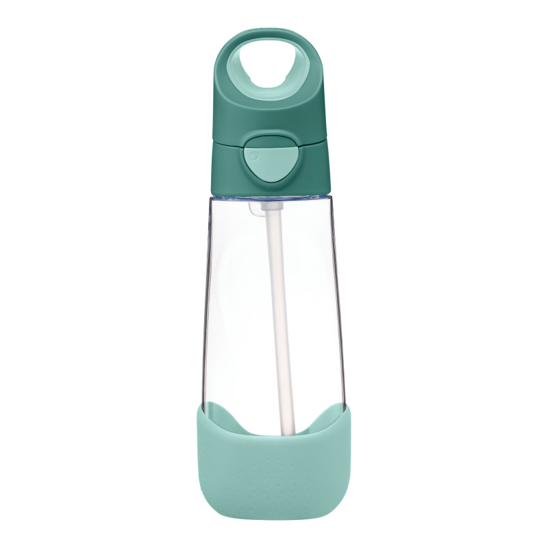 b.box Lahev na pití s brčkem 600 ml - emerald forest
