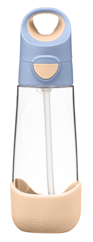 b.box 500540 Lahev na pití s brčkem 600 ml - broskvová
