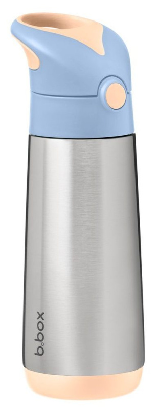 B.BOX Termoska na pití s brčkem broskvová 12m+ 500 ml