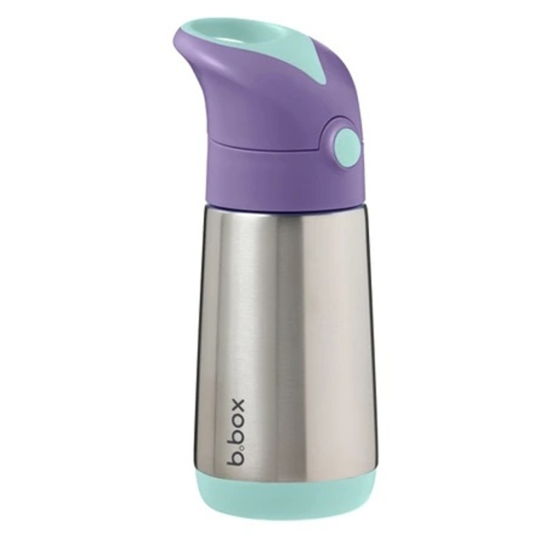 b.box Termoska na pití s brčkem 350 ml - lilac pop