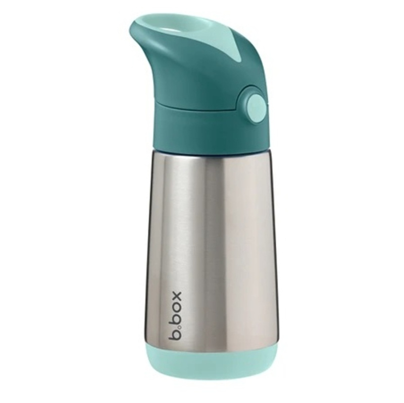 b.box Termoska na pití s brčkem 350 ml - emerald forest