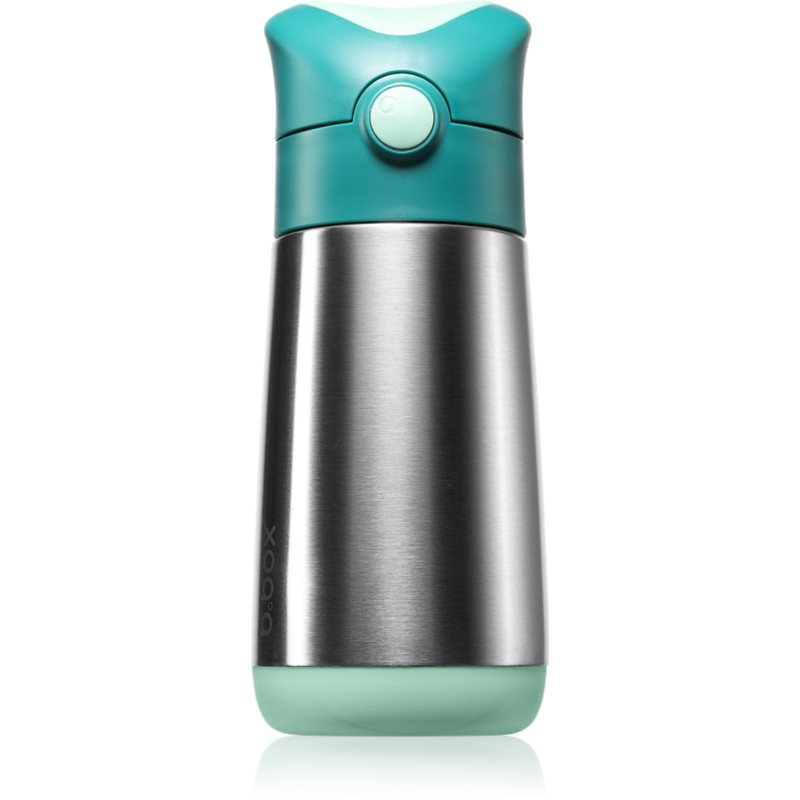 b.box Termoska na pití s brčkem 350 ml - emerald forest