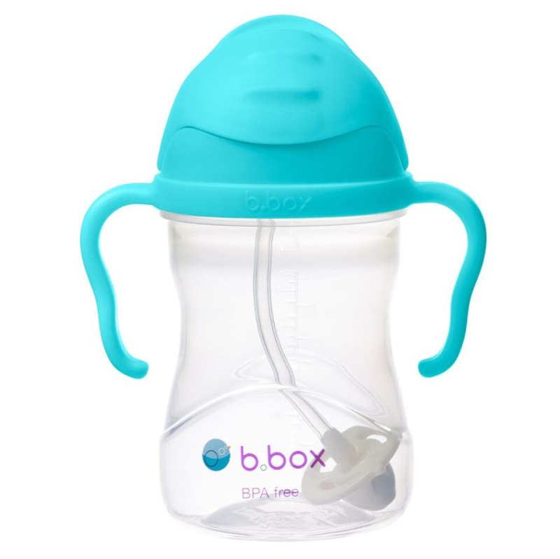b.box Hrneček s brčkem - aqua 240 ml