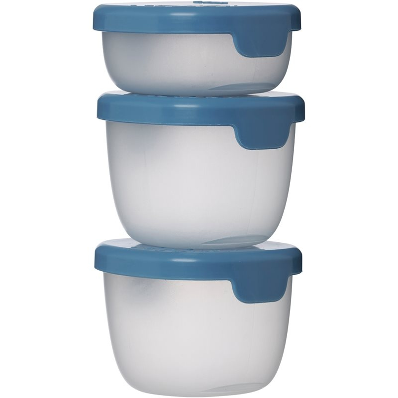 B.BOX Sada modrých krabiček Snack tubs 3 kusy