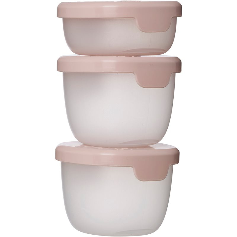 B.BOX Sada růžových krabiček Snack tubs 3 kusy