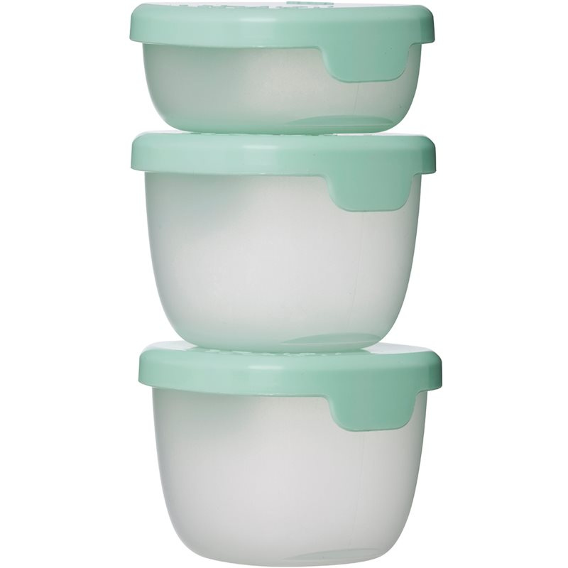 B.BOX Sada zelených krabiček snack tubs 3 kusy