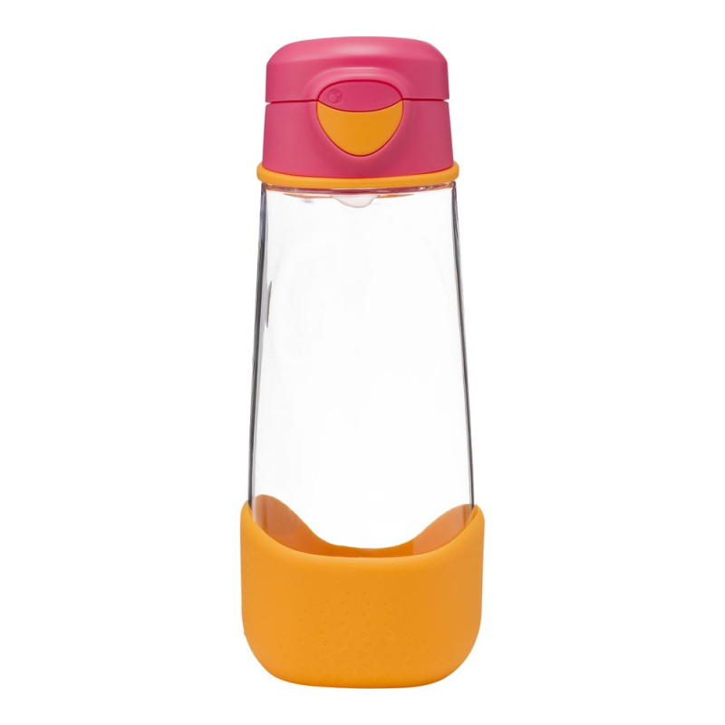 b.box Sport láhev na pití 600 ml- růžová/ oranžová