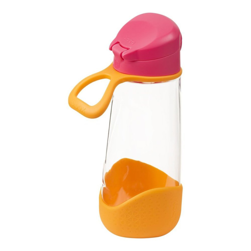 b.box Sport láhev na pití 600 ml- růžová/ oranžová