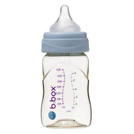 b.box Antikoliková kojenecká láhev 180 ml - modrá