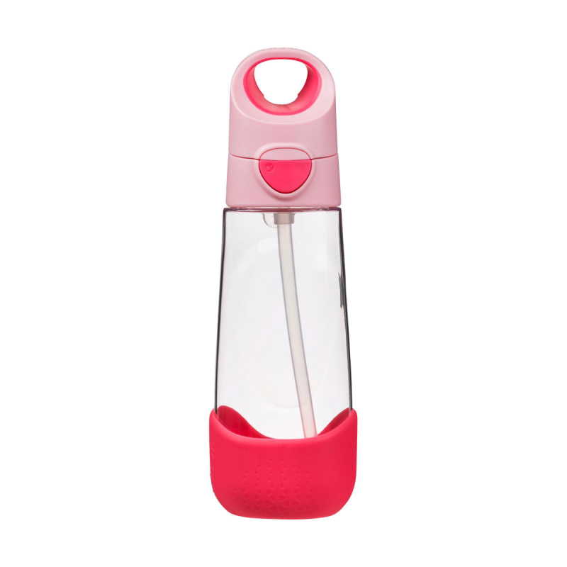 B.Box Bottle with Straw láhev s brčkem Flamingo Fizz 600 ml