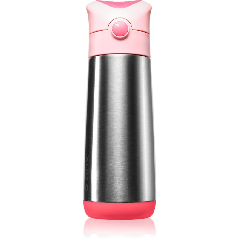 b.box Termoska na pití s brčkem 500 ml - růžová