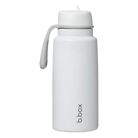 b.box Nerezová termolahev s brčkem 1l - white out