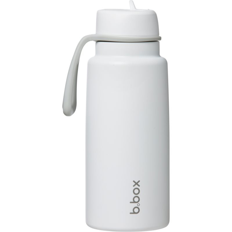 b.box Nerezová termolahev s brčkem 1l - white out
