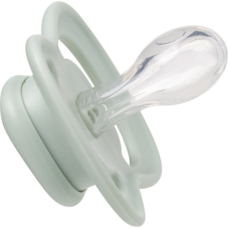 b.box Dudlíky silikonové 6m+, 2ks - šedozelený/vanilkový