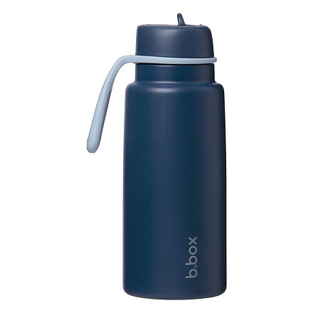 b.box Nerezová termolahev s brčkem 1l - midnight