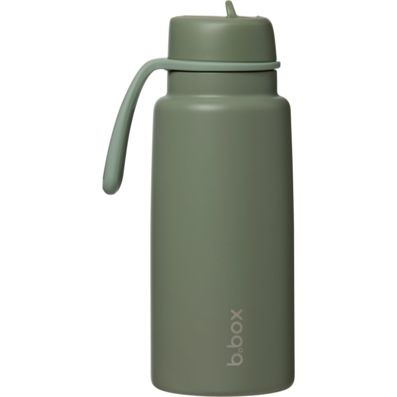 b.box Nerezová termolahev s brčkem 1l - olive