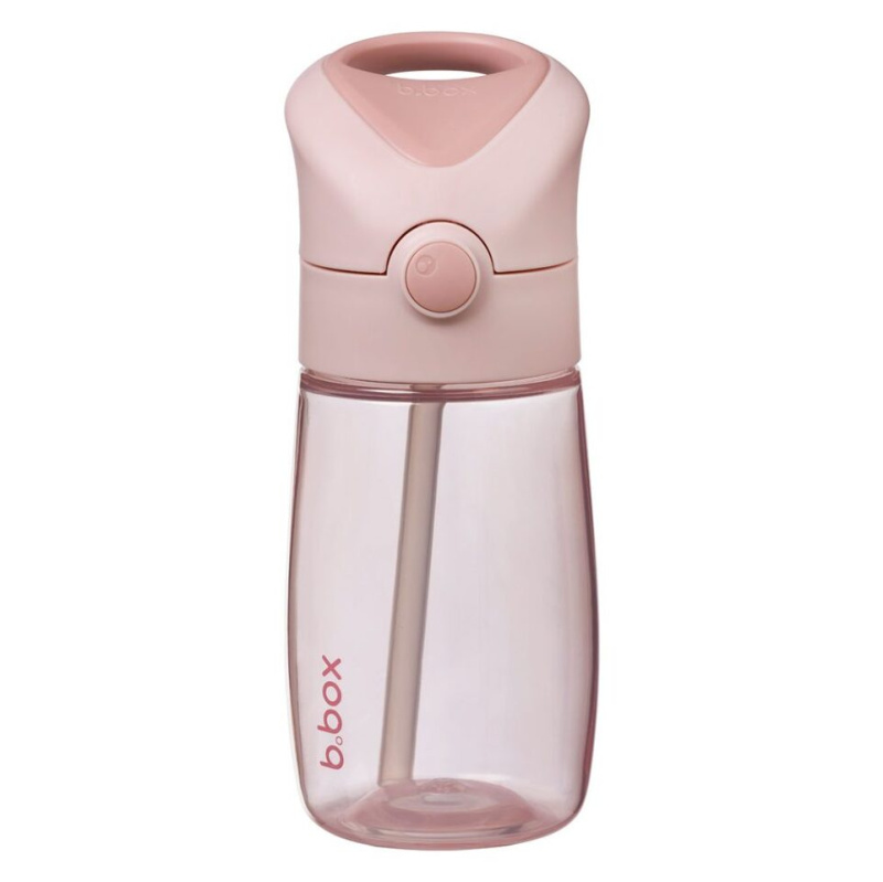 b.box Láhev na pití s brčkem Junior 380 ml - blush crush