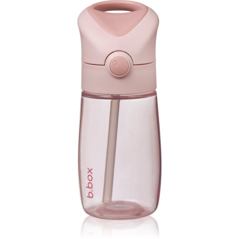 b.box Láhev na pití s brčkem Junior 380 ml - blush crush