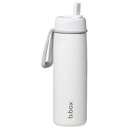 b.box Nerezová termolahev s brčkem 690 ml - white out