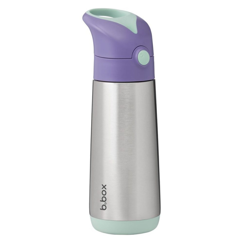 B.box Termoska na pití s brčkem 500 ml - lilac pop