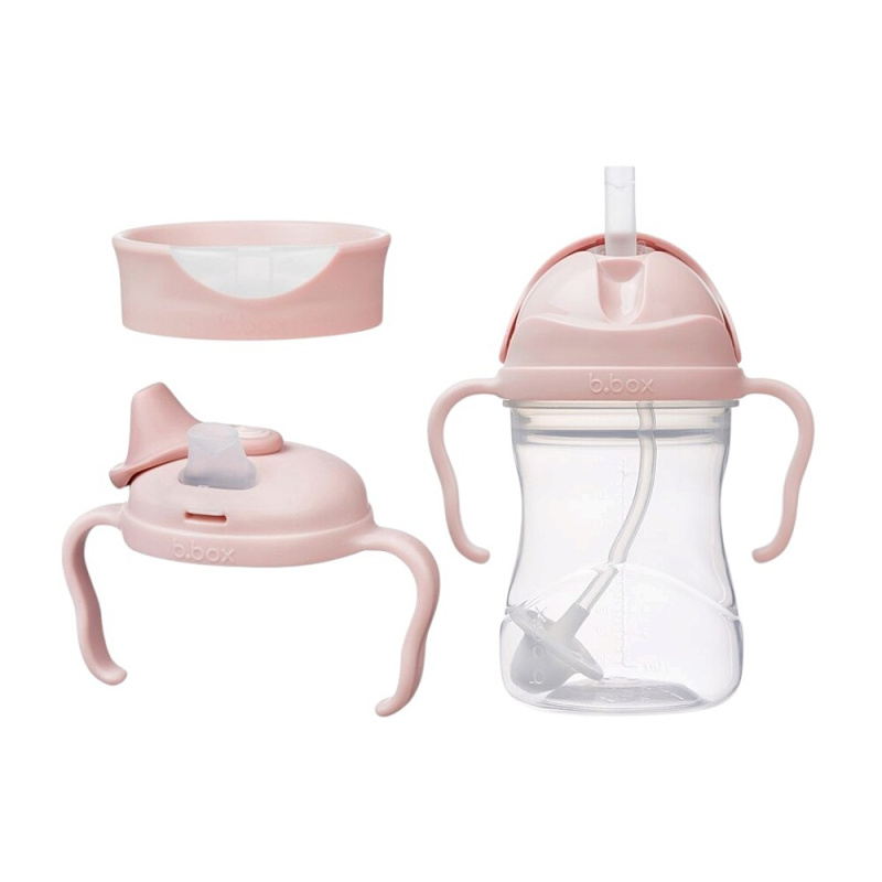 b.box Univerzální sada na pití 3v1, 240 ml - růžová