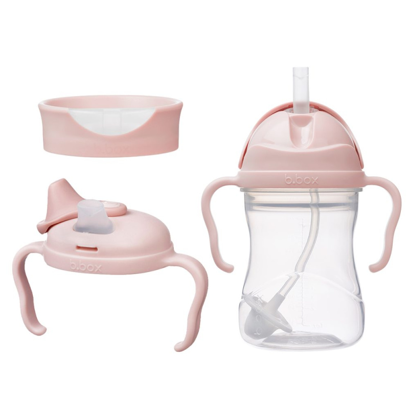 b.box Univerzální sada na pití 3v1, 240 ml - růžová