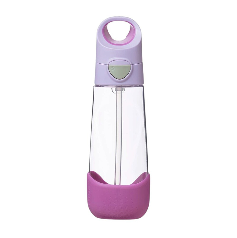b.box Lahev na pití s brčkem 600 ml - sugar plum