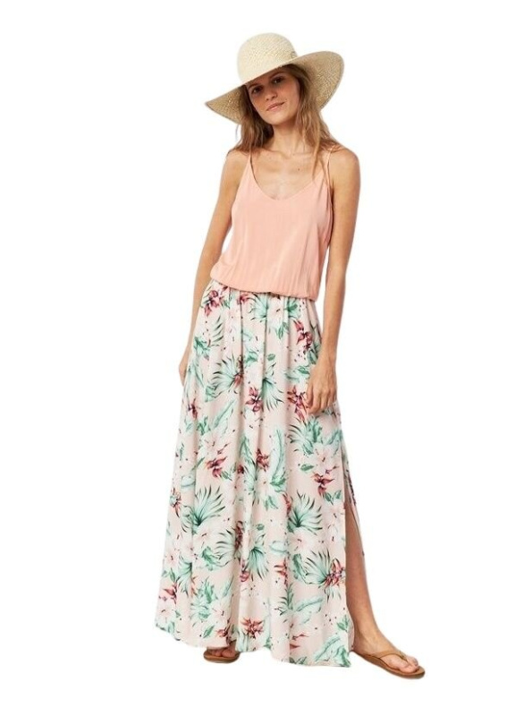 Rip curl dámské šaty Papeete Light Pink | Bílá | Velikost XXS