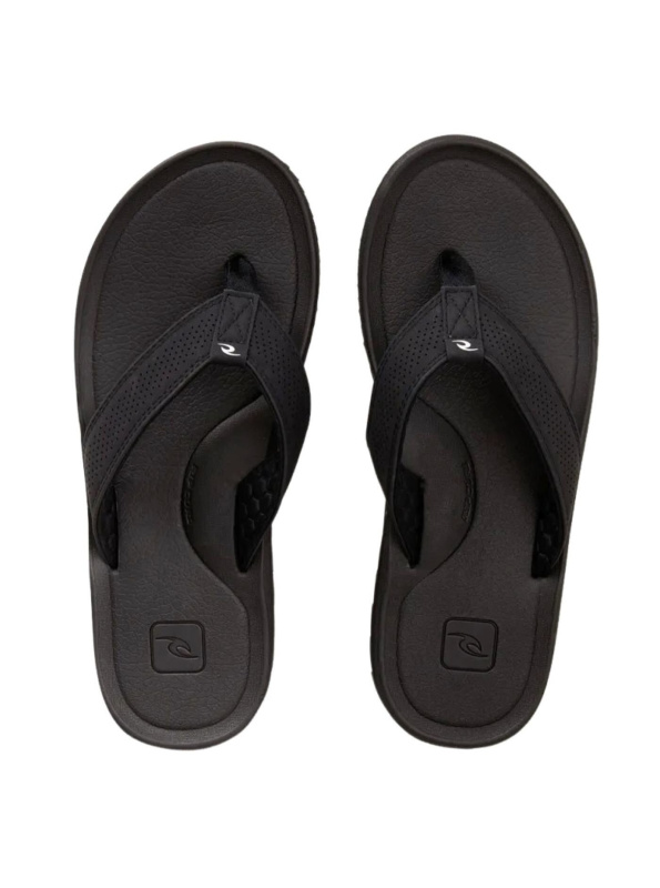 Rip curl pánské žabky Chiba Black | Černá | Velikost 44