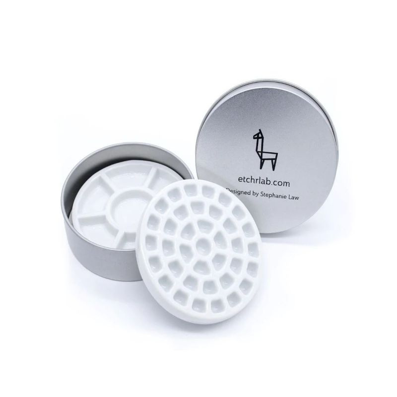 Mini cestovní paleta porcelánová průměr 7,5cm (37 misek)