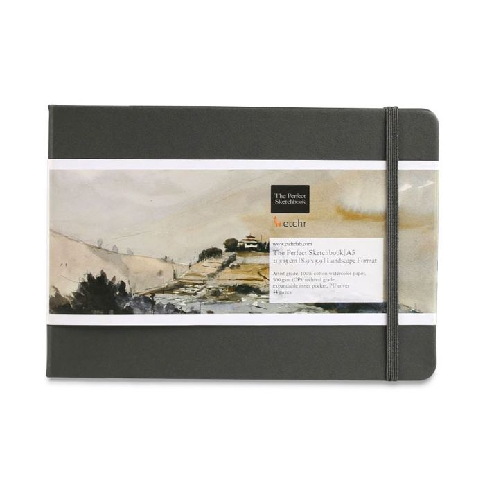 Skicák Etchr The Perfect Sketchbook cold press (300g/m2, 22 listů) A5