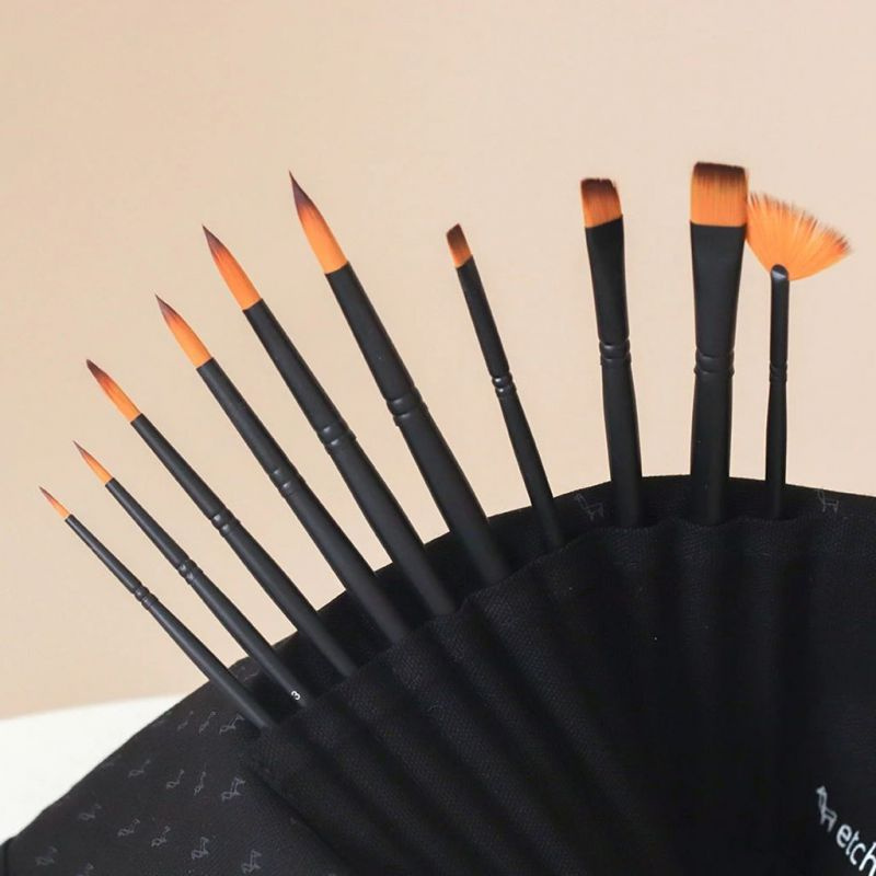 Sada uměleckých štětců na akvarel (10ks)