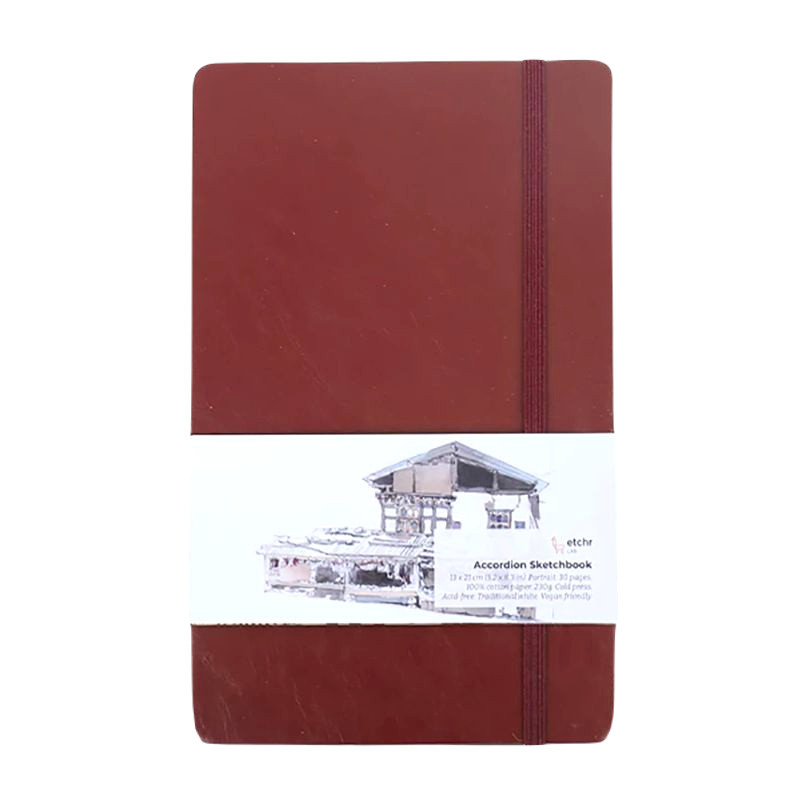 Skicák harmonikový Accordion Sketchbook cold press (230g/m2, 15 listů) 13x21cm