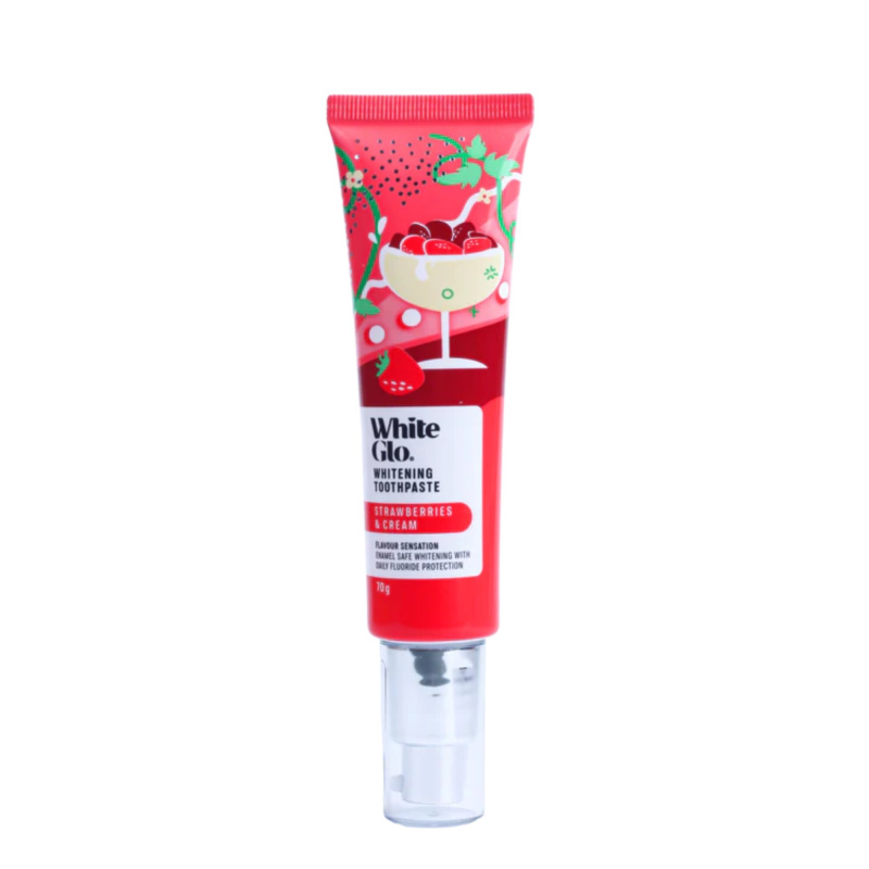 White Glo Whitening Toothpaste Strawberries and Cream zubní pasta 70 g