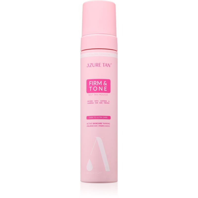 Azure Tan Firm & Tone samoopalovací pěna na tělo odstín Dark To Ultra Dark 200 ml
