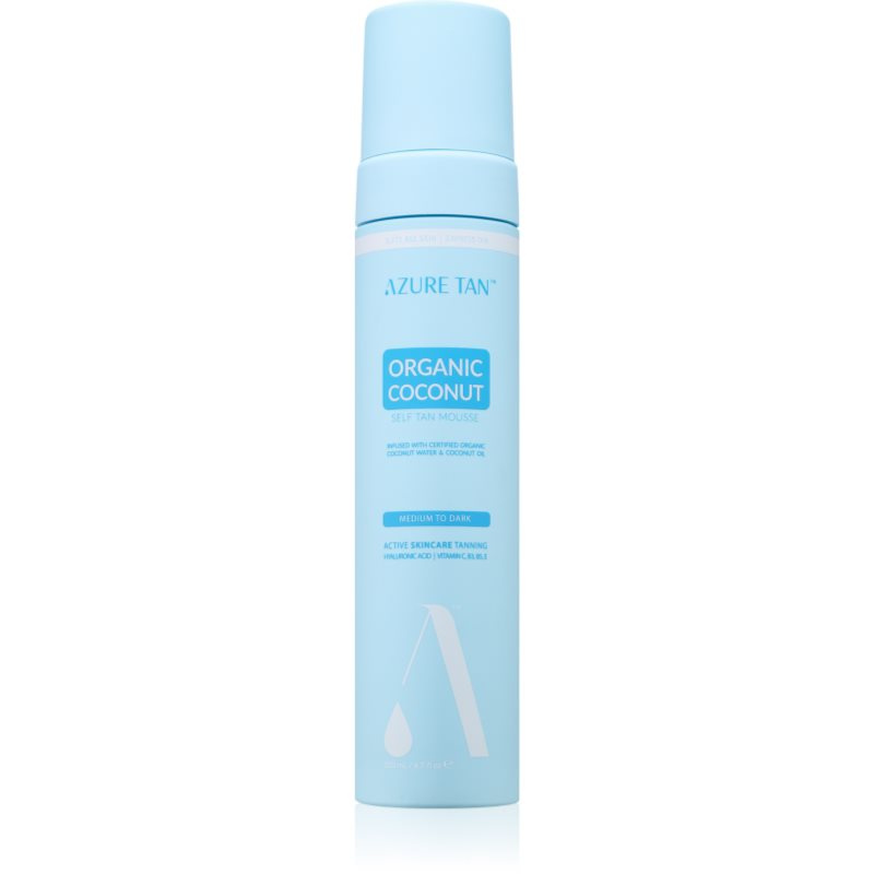 Azure Tan Organic Cocunat samoopalovací pěna odstín 200 ml